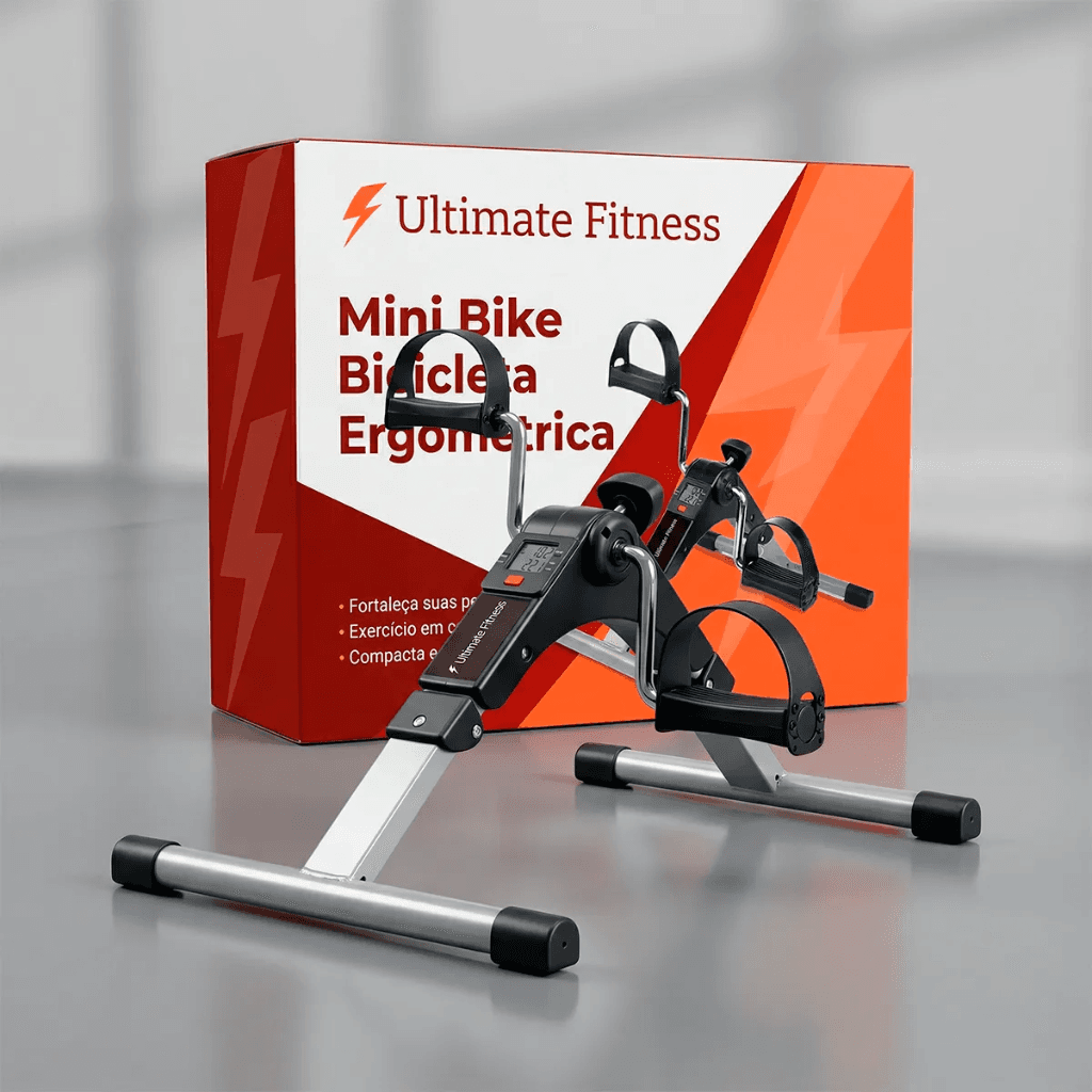 Mini bike ergométrica Ultimate Fitness com caixa
